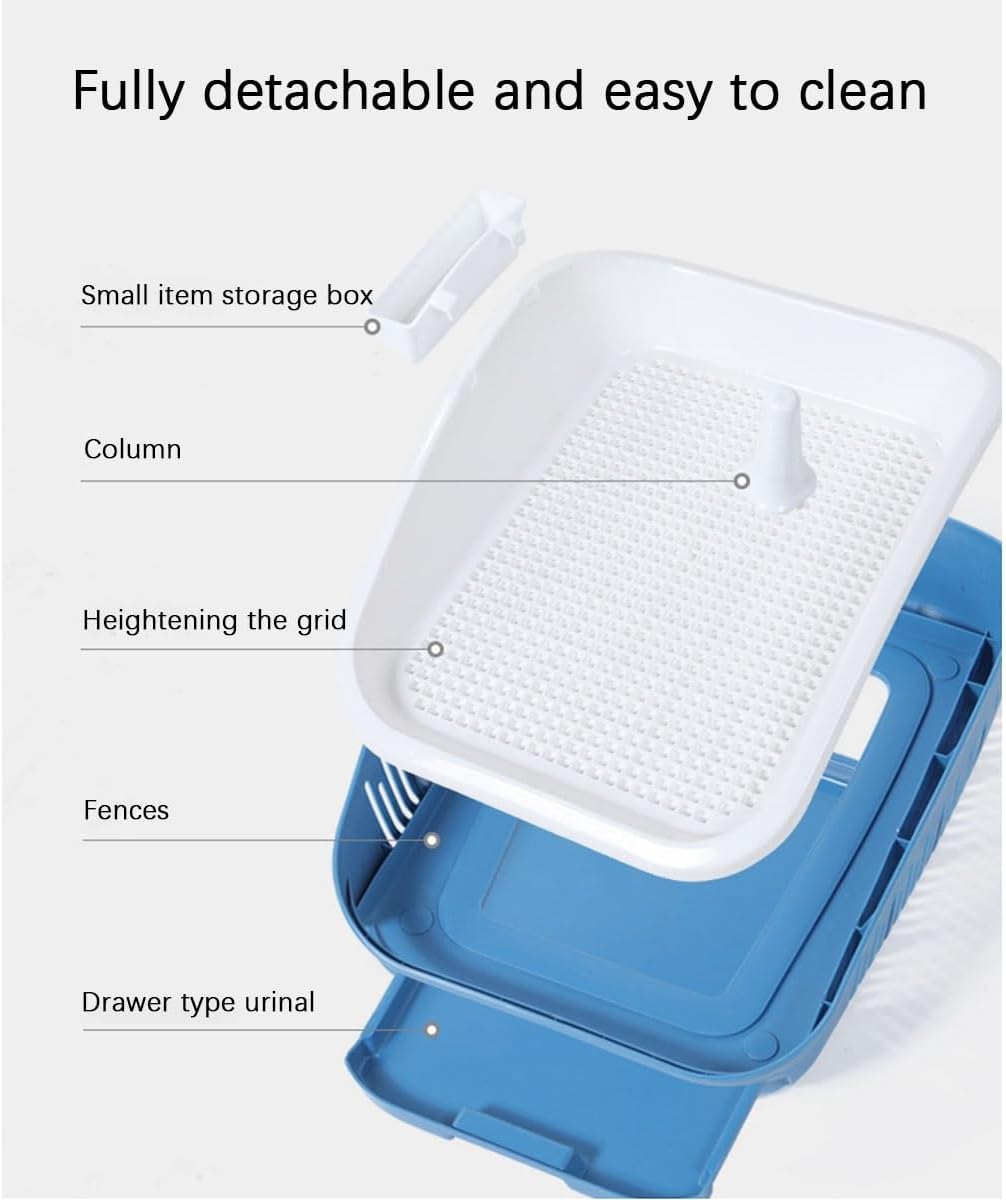 Puppy Pad Holder with Raised Splash Guard Around, Indoor Potty Training Tray, Ideal for Potty Training Puppies, Easy Clean-up(Pink)