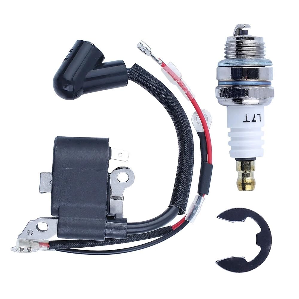 Bobina di accensione e Candela per 235 136 137 141 23 26 36 41 compatibili con Pezzi di Ricambio per Motosega E-Ring