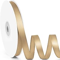 Vista 92 de Cinta de satén de 5/8" x 100 yardas - Cinta de seda naranja otoñal con carrete - Ideal para envolver regalos, ramos florales, manualidades