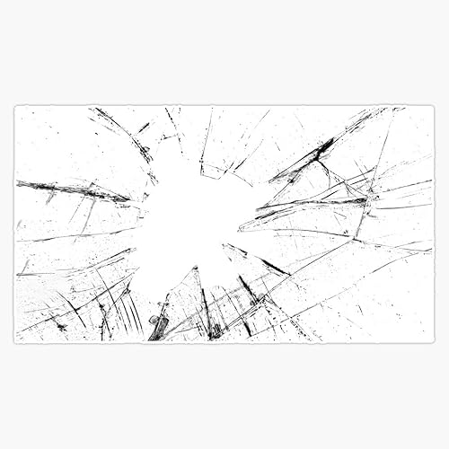 Adhesivo de vinilo de vidrio roto 5"