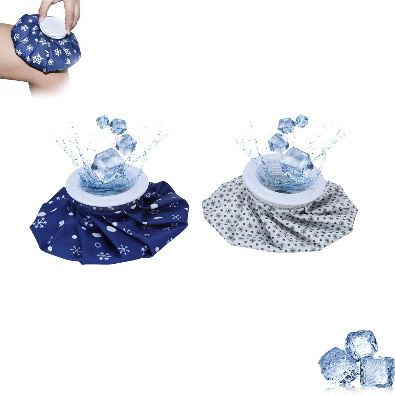Hot Cold, Ice Cold Bag Easy to Fill, Empty Ice Bag Has Excellent Leak Proof and Design