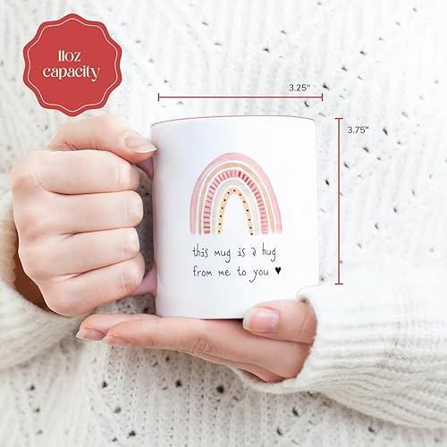 Miniatura 7 de UnBoxMe - Taza de regalo con cita  Regalo para mejor amiga, hermana, mamá  Pensando en ti, mejora pronto, aliento, regalo de enfermera, regalo de