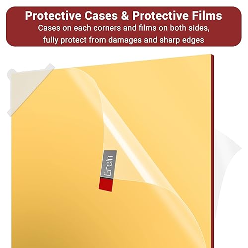 Miniatura 4 de Enoin Paquete de 2 láminas de acrílicoplexiglás no transparentes de 12 x 12 pulgadas, color verde, de 0.118 pulgadas y 18 de grosor, panel de