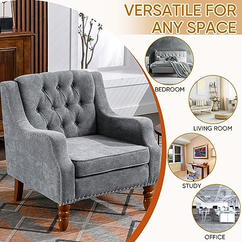 Sillón Vintage Plegable Gris miniatura 5