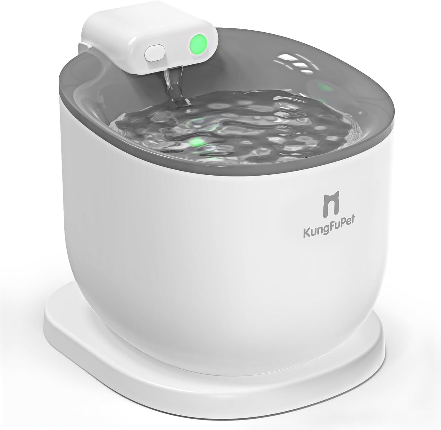 KungFuPet Cat Water Fountain, Wireless Pet Water Fountain