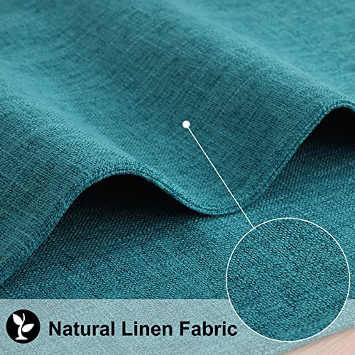 Homing Teal Cloth Placemats Set Of 6 – Cotton Linen Blend Washable Spring Dining Table Mats For Indoors & Outdoors, Easy To Clean, 13 X 19 Inch #TOP1