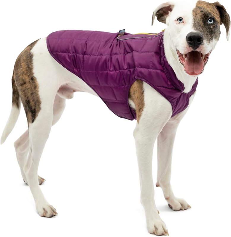 Casaco para Cães Kurgo Loft Reversível com Isolamento e Tecido Resistente à Água Deep Violet Extra Grande