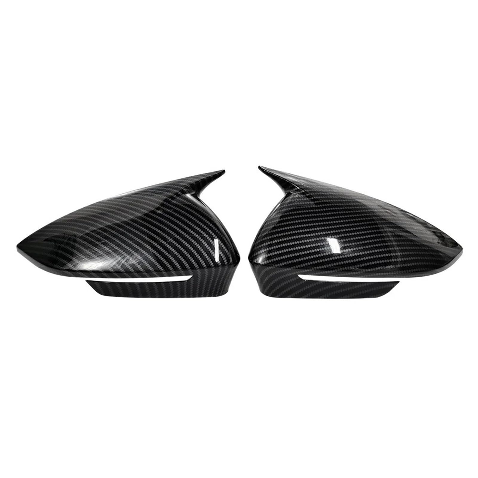 Car Mirror Cover for Skoda for Enyaq IV 2021+ LHD 2X Side Rearview Mirror Cover Trim Case Car Sticker Accessories(with Hole Carbon)