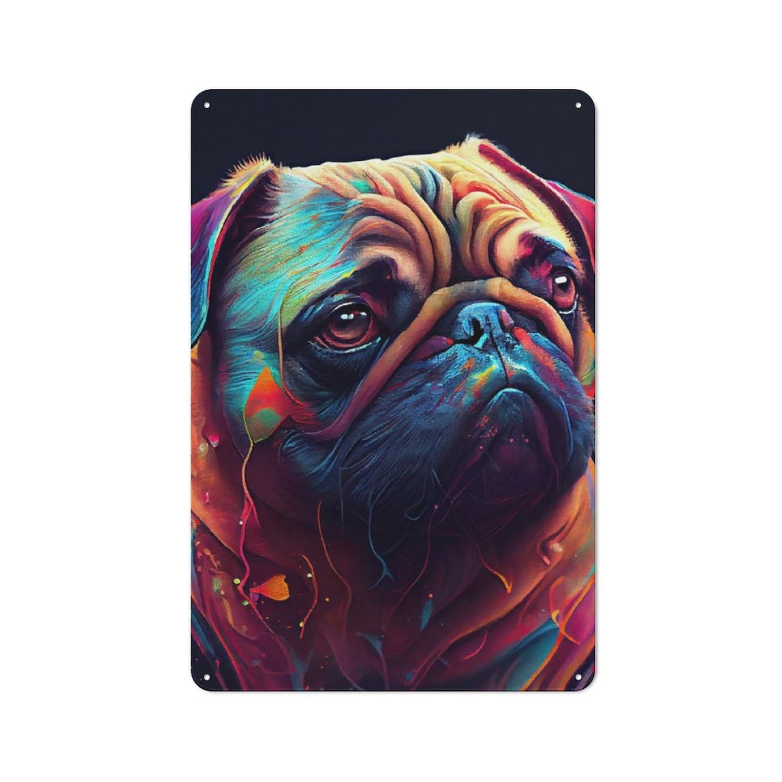 Junmoney The Loyal Mops Metal Wall Sign 30X20cm Featuring For Living Room Wall, For Decorating Living Rooms And Feature Walls