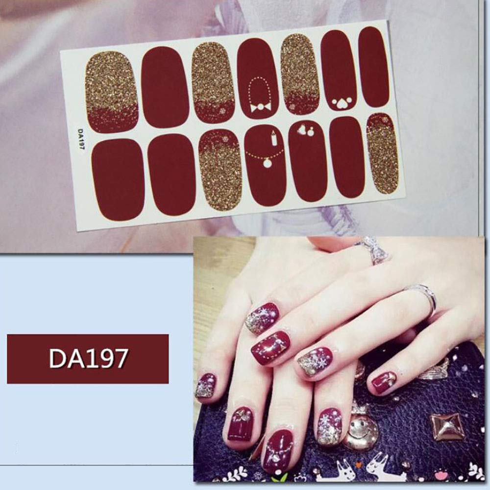 Stickers Autocollants Nail Art Vignes Rouges Et Jaunes - Neuf France