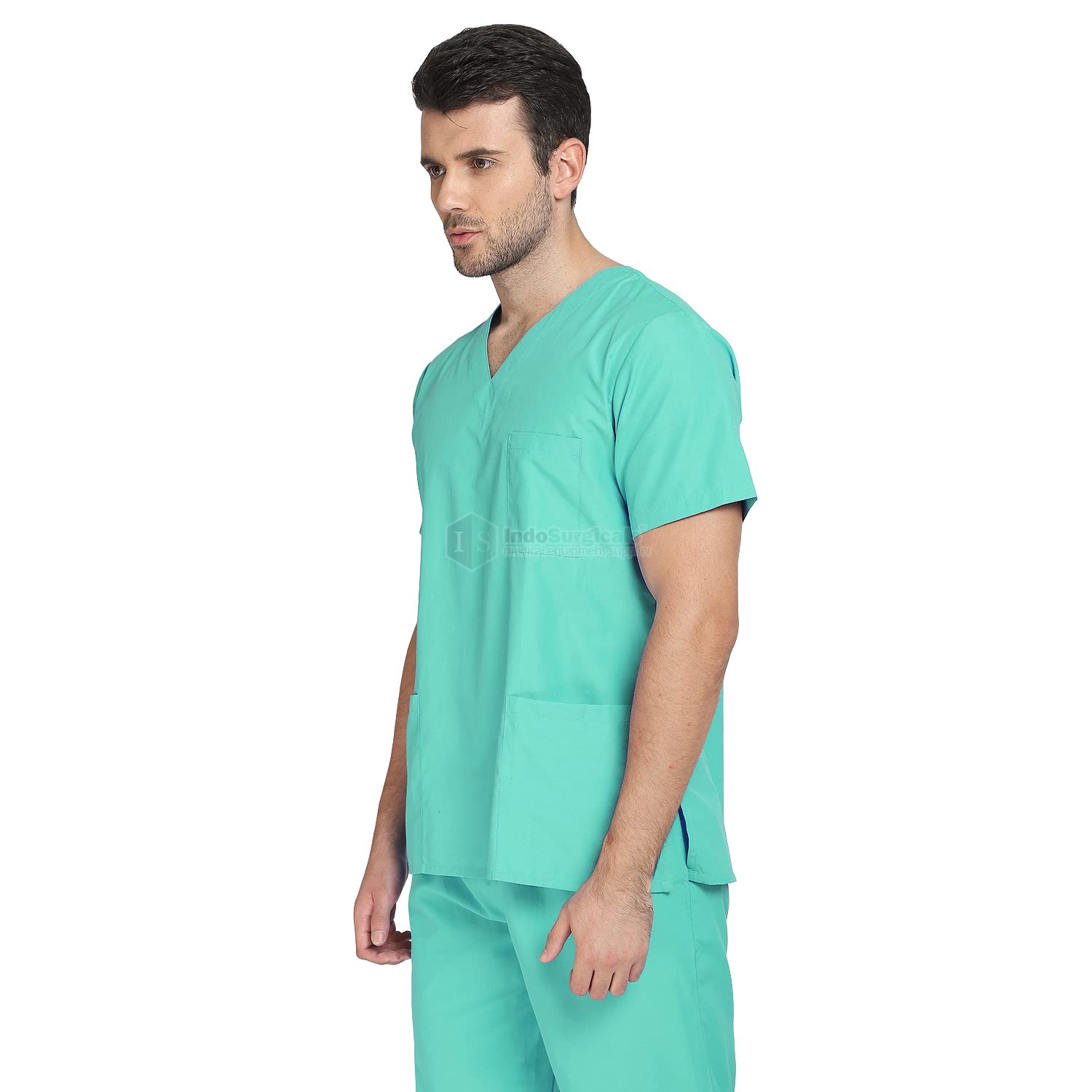Indosergical Unisex Scrub Suit is OT dress for doctors, surgeons and health care professionals (S, Green) Indosergical Unisex Scrub Suit is OT dress for doctors, surgeons and health care professionals (S, Green)