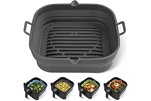 Premium Silicone Air Fryer Liners for 8 Qt Air Fryers