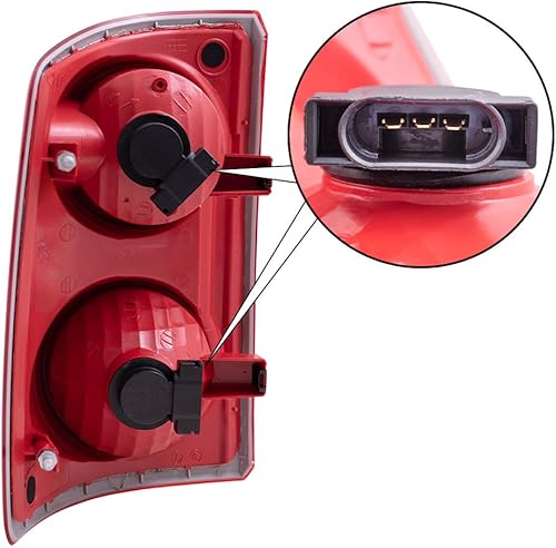 Miniatura 4 de Brock - Juego de luces traseras de repuesto para conductor y pasajero, compatible con camioneta Dakota 2005-2011 55077605AC 55077604AC