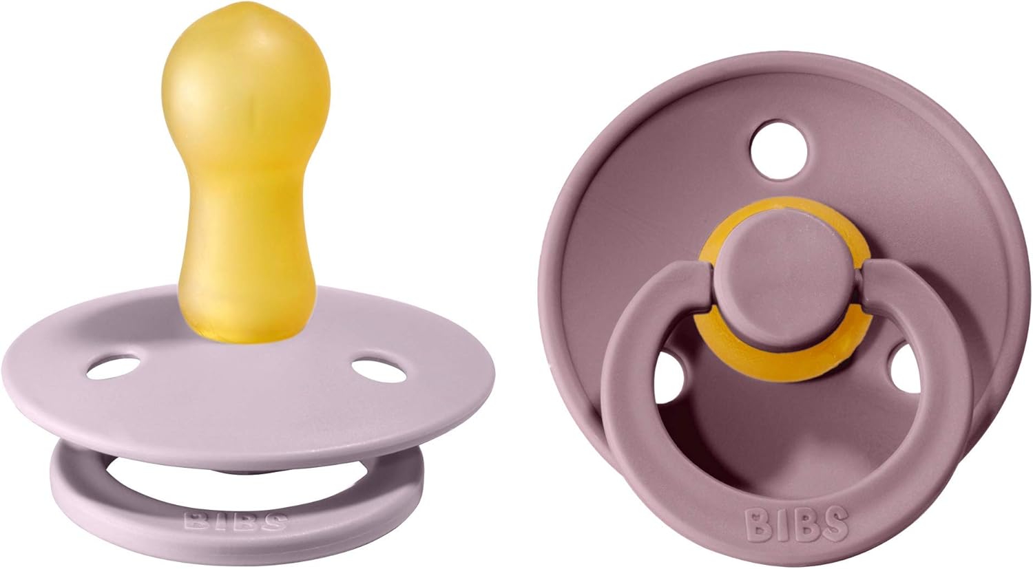 BIBS Colour Baby Pacifier 2Pack Made in Denmark BPA Free Dummy