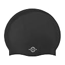 Nivia Classic Silicone Swimming Cap for Adults, Swimming Pool Cap, Swimming Cap for Women & Men, Silicone Cap Swimming, Waterproof (Black) gallery image