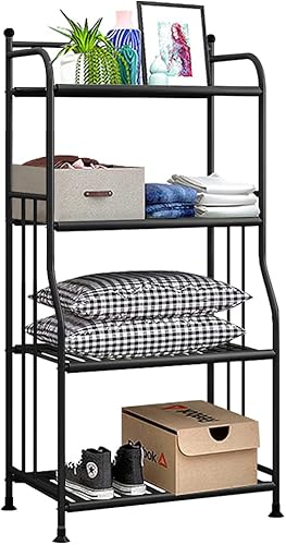 Estantería para panaderos, estantes de almacenamiento de metal, organizador de estante de lavandería, estantes de pie para lavandería, cocina, baño,