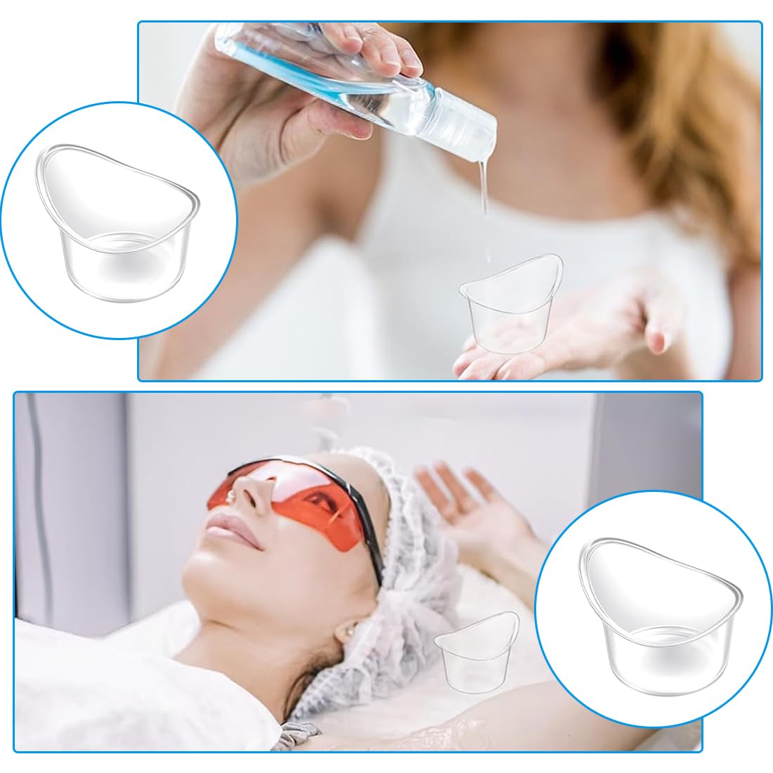 Lavaggio Oculare, Bagno Oculare, Lavaocchi, 20 Pezzi Strumento per Cura Occhi, Igienico Sterile, Portatile, Oculi Lavaggio, Pour Nettoyage Cura Occhi