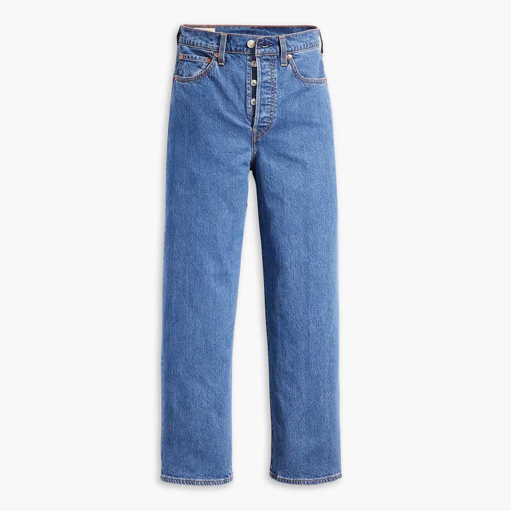 Levi's Damen Ribcage Straight Ankle MED Indigo-Worn IN – Bild 3