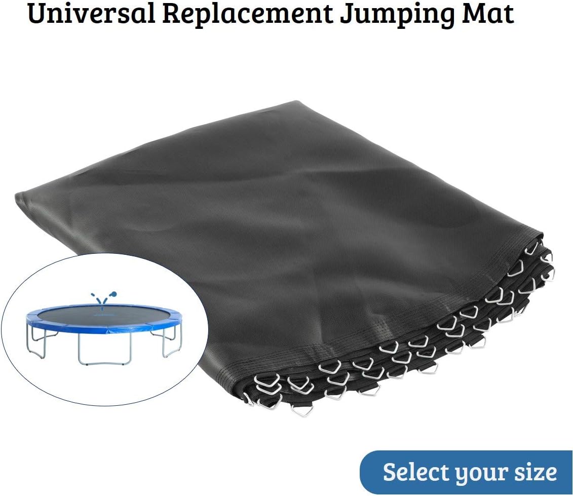 Upper Bounce Trampoline Replacement Mat | Safe & Premium Quality Jumping Mat | Fits 14 ft Round Trampoline Frame with 80 V-Hooks, Using 5.5" Springs