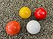 BuyBocceBalls Listing - Tournament Quality - Unique 4 Pack of 60mm pallinos - Orange, Red, White, Yellow