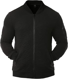Mymyguoe Oversized Men's Softshell Jacket, Functional Jacket, Transition Jacket with Stand-Up Collar, Regular Fit, Sportswear, Pullover, Baseball Jacket, Sports Coats, Cargo Jacket, Lightweight Sweat