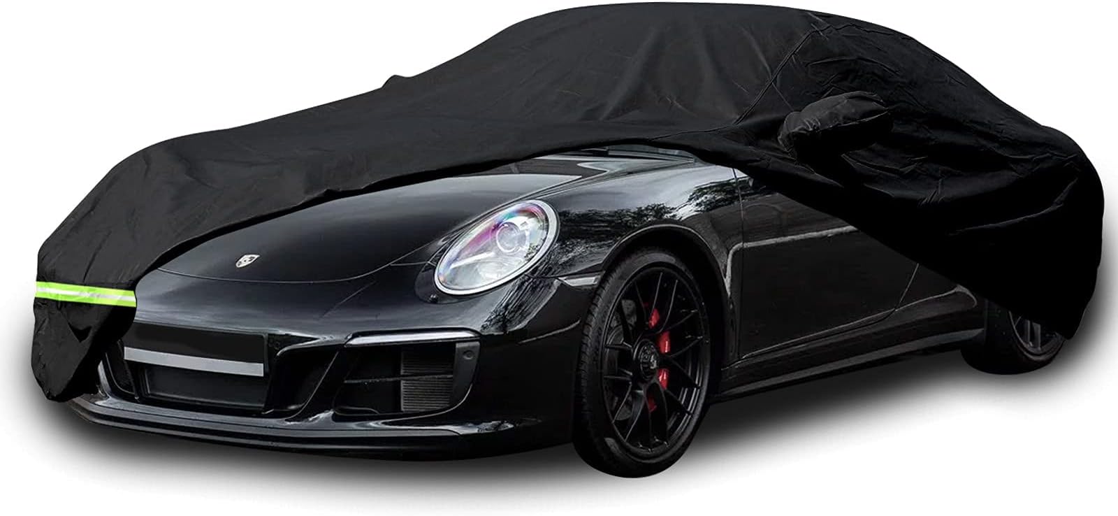 Waterproof Car Covers for 1998-2022 Porsche 991/992/996/997 Series Carrera/Targa/Turbo/GTS 210T Cover Customer Fit 100% Waterproof Car Covers with Zipper Door & Windproof Strap （911）