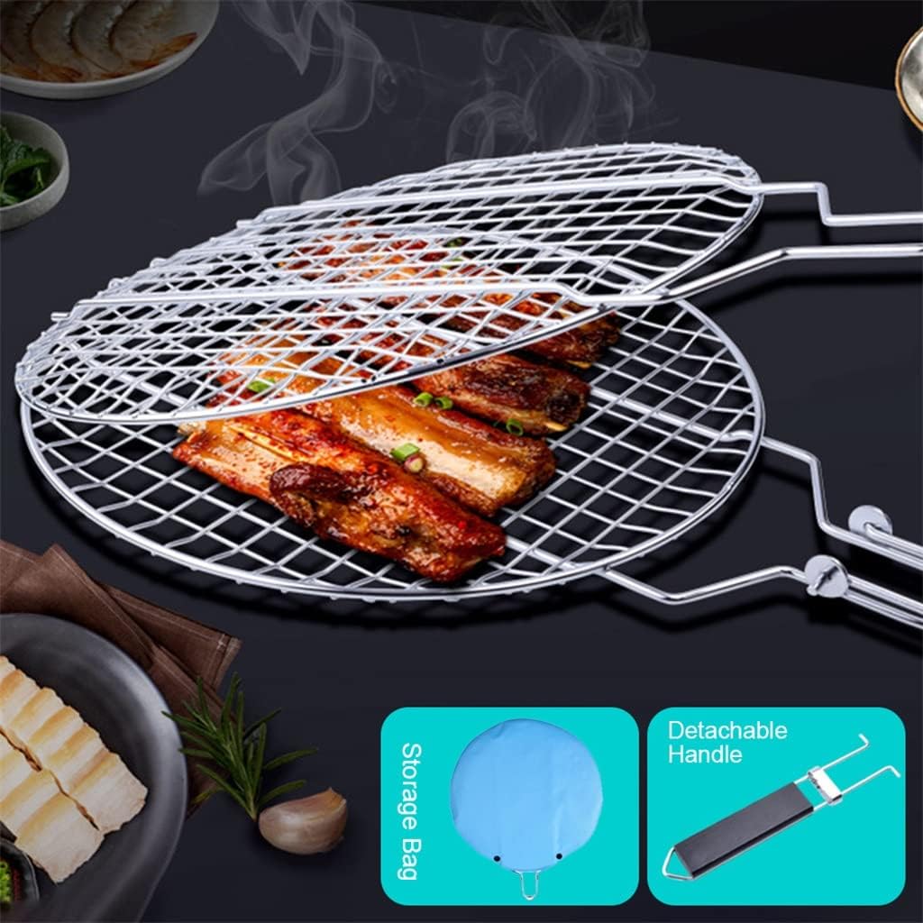 Stainless Steel Circular Barbecue Mesh for Grilling Bacon