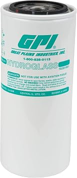 GPI PW-25-2-1 Water and Particulate Bio-Tek Filter for use with Fuel Transfer Pumps up to 25 GPM 95 LPM, 2 Micron, 1-12 UNF Thread GPI Genuine Accessory 129340-04