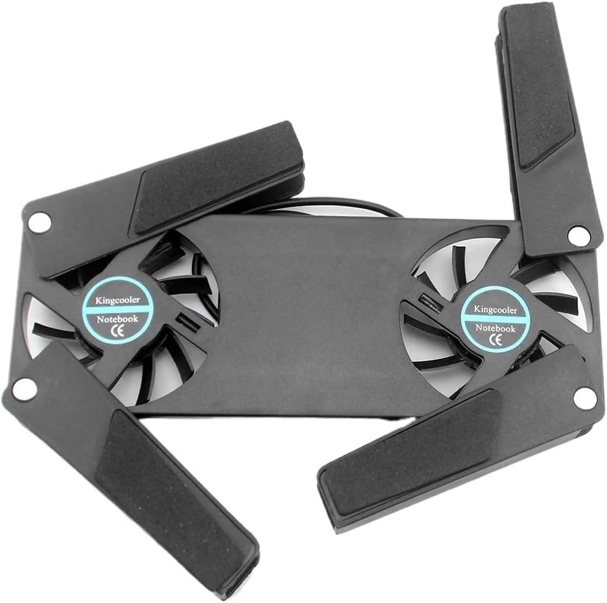 Foldable Cooling Pad Laptop Cooler with Double Fans Laptop Stand USB Powered for 7-15 Inch Notebook PC LCD Display Cooler Holder