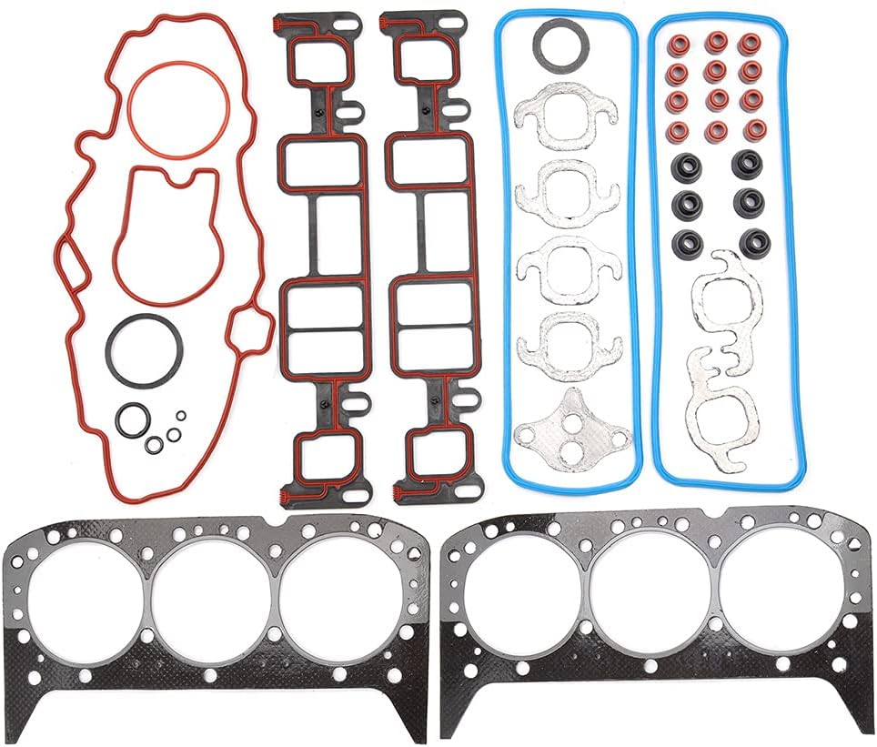 ECCPP Engine Cylinder Head Gasket Set Fits for Chevrolet Astro 4.3L,for GMC C1500 4.3L,for Isuzu Hombre 4.3L,for Oldsmobile Bravada 4.3L HS9354PT-6,HS8-10306