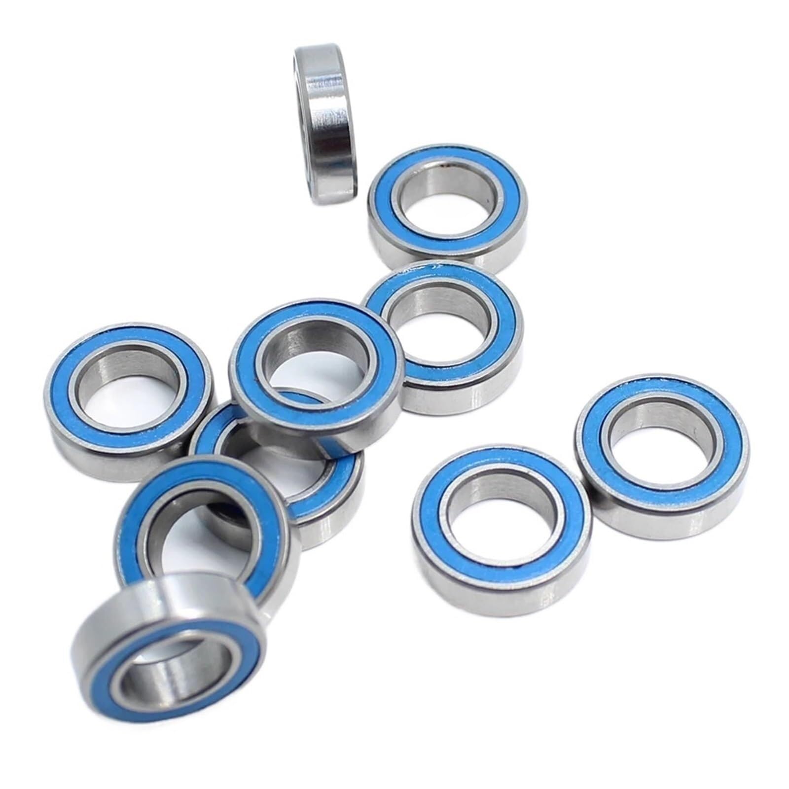 Bearing, MR148RS Bearing ABEC-3 (10PCS) 8X14X4 mm Miniature MR148-2RS RU Ball Bearings Blue Sealed for Axial SCX10 II Wear Resistance