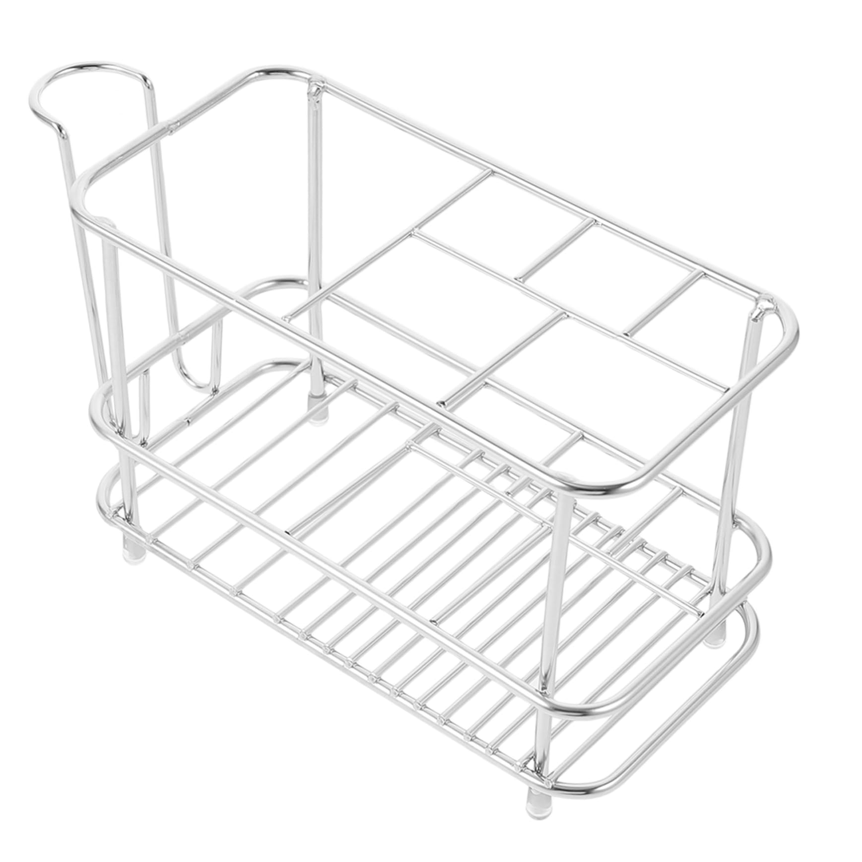 MAGICLULU 5St zahnbürstenhalter aus Edelstahl SLS automatisch Zahnpasta Stand rasierhobel Halter Makeup Brush Holder Zahnbürstenhalter aus Metall Badezimmerzubehör Rostfreier Stahl Silver