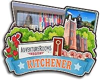 Vista 15 de London Ontario Canadá - Imán de madera para nevera, colección de madera 3D, hecho a mano, recuerdos de la ciudad de viaje, imán para nevera