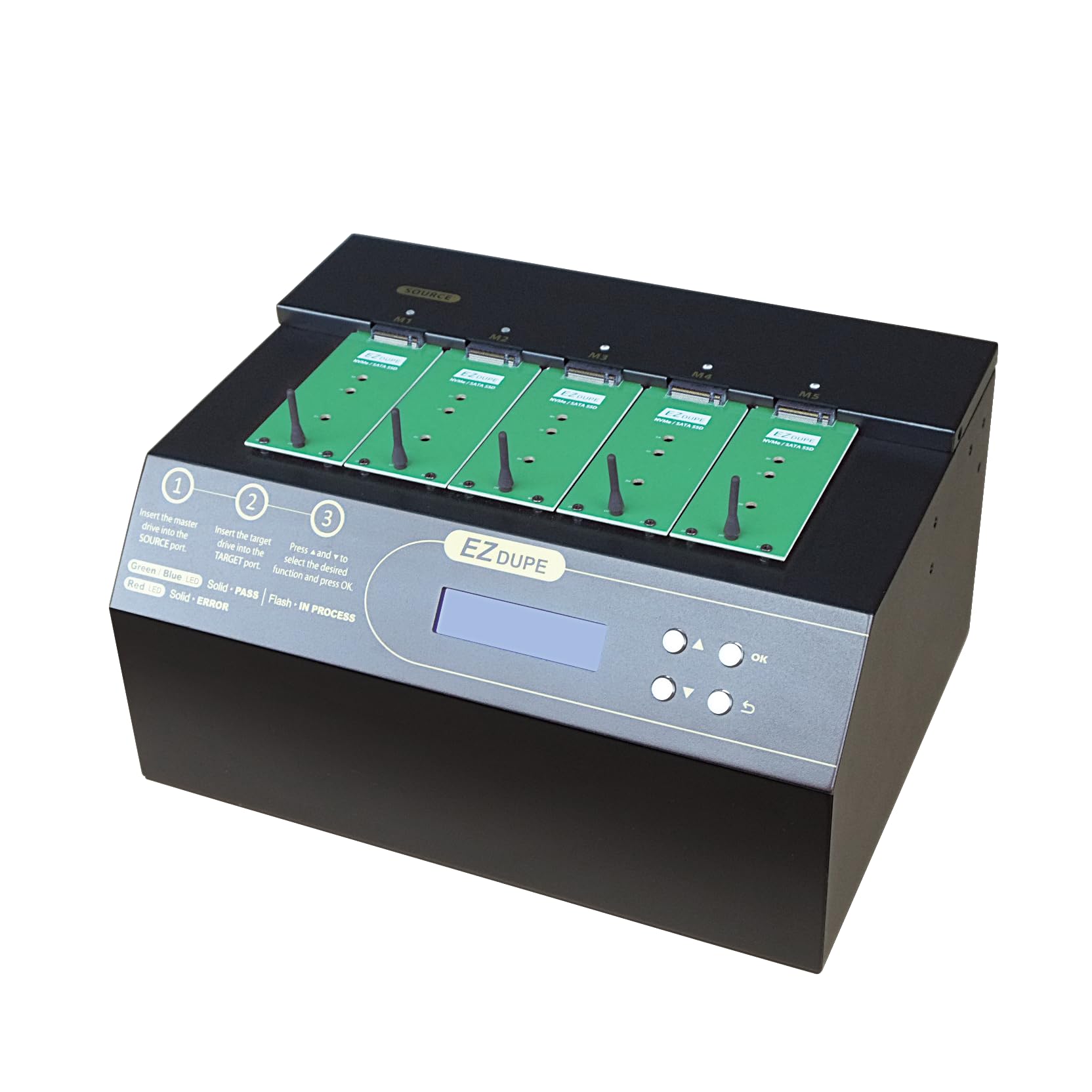 【新品】クローン15ポンド Amazon | EZ Dupe 1-4 NVMe/SATA SSDデュプリケーター プロ仕様