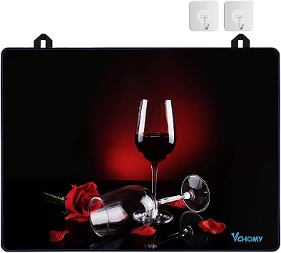 Stove Top Covers for Electric Stove, Extra Thick Natural Rubber Glass Top Protector,Prevents Scratching, Expands Usable Space 28.5 x 20.5 Rose