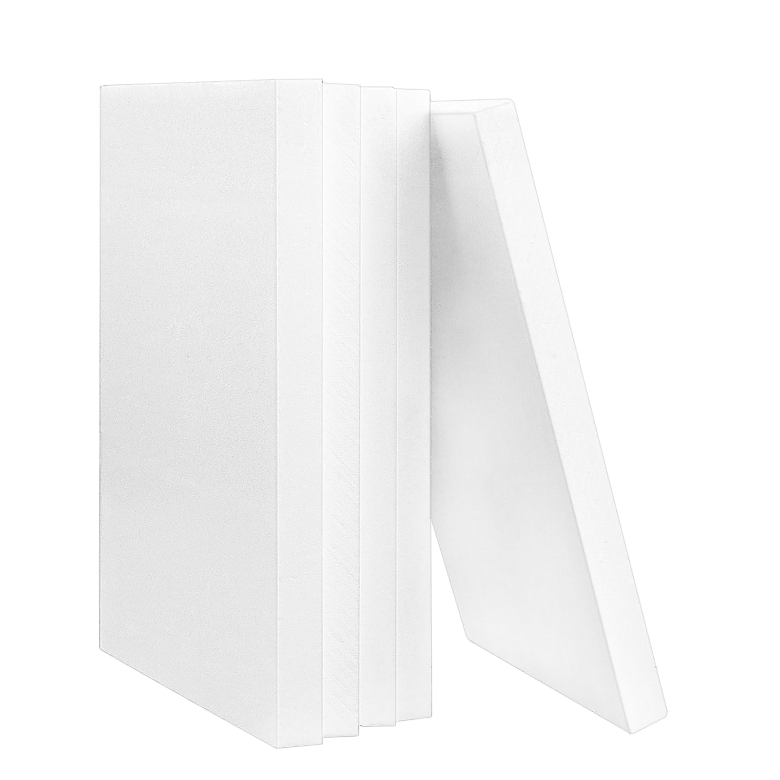 Pannelli in polistirene 30x20x2 cm, fogli di schiuma ad alta densità per artigianato e modelli fai-da-te, bianco