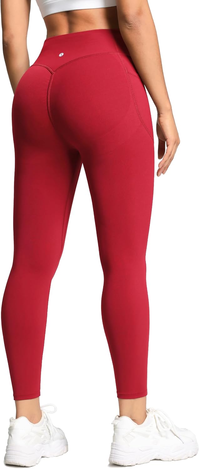 Sogetdo Athletic Leggings with Pockets Butt Lifting 25"