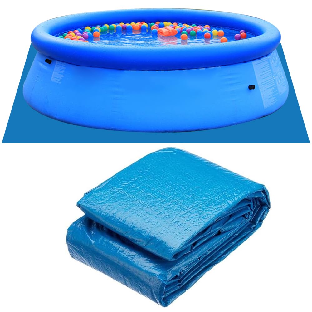 KBIBCK Pool Ground Cloth, 274 * 274CM Foldable Swimming Pool Floor Protector, Waterproof Square Swim Pool Mat for Frame Pools and Above Ground Swimming Pools