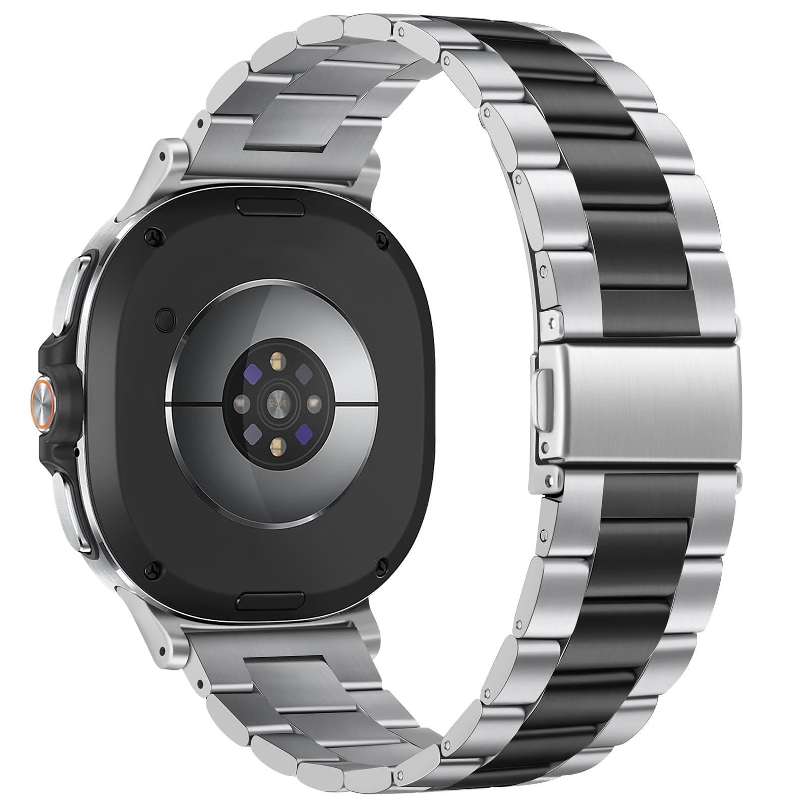 Metalowy pasek kompatybilny z Samsung Galaxy Watch 7, 6, 5, 4 FE, 44 mm, 40 mm, bez szczelin, do Galaxy Watch 6 Classic 47 mm, 43 mm / 5 Pro 45 mm