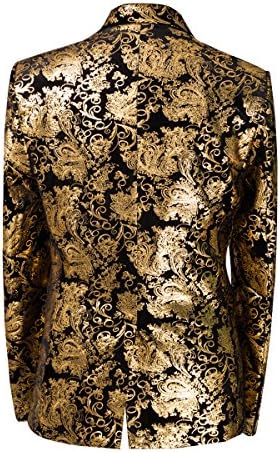 Allthemen Heren Casual Blazer Paisley Jacquard Pak Jassen Slim Fit
