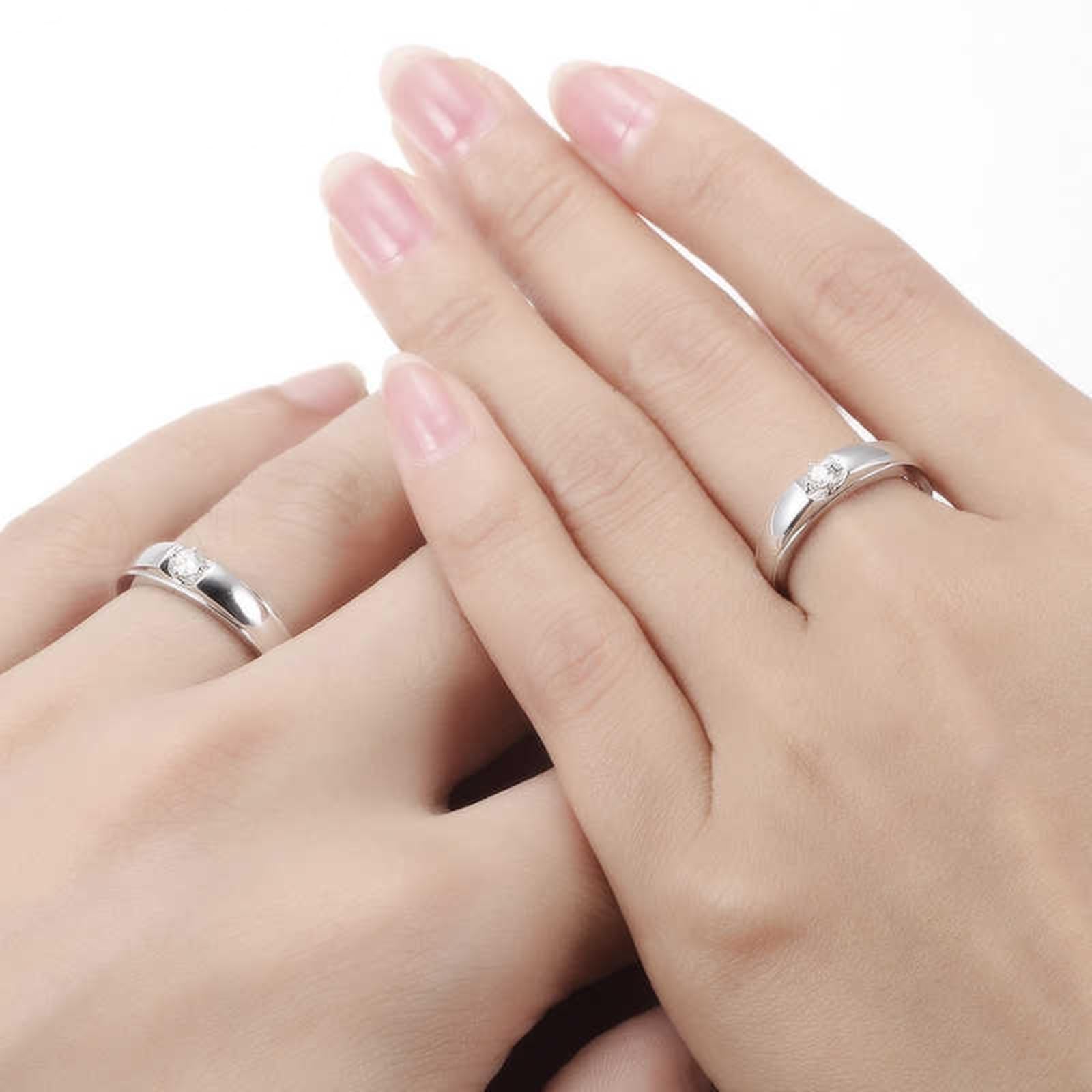 Anillo de compromiso de oro de 9 quilates, apto para bodas de 0,1 ct, oro auténtico 375, alianzas de boda de 4,5 mm para hombres, talla 70 (22,3)