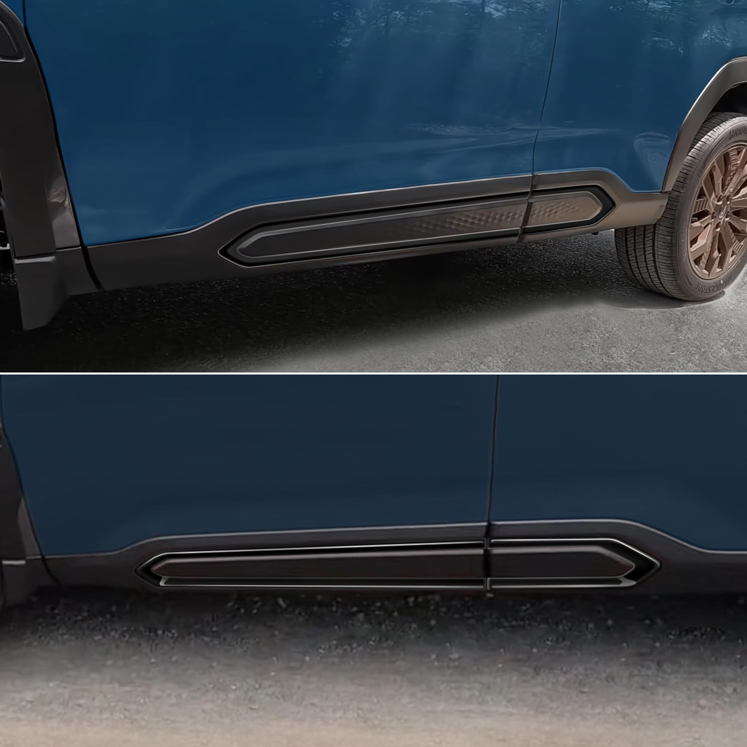 for Subaru Forester 2025 Glossy Black Side Body Molding Cover Trim 4pcs Car Accessories