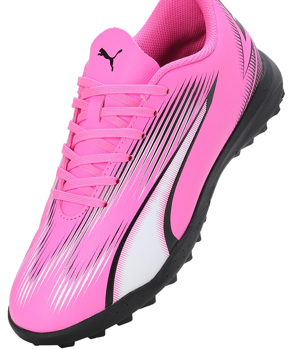 Puma Unisex Youth Ultra Play Tt Jr Soccer Shoes, Poison Pink-Puma White-Puma Black, 30 EU