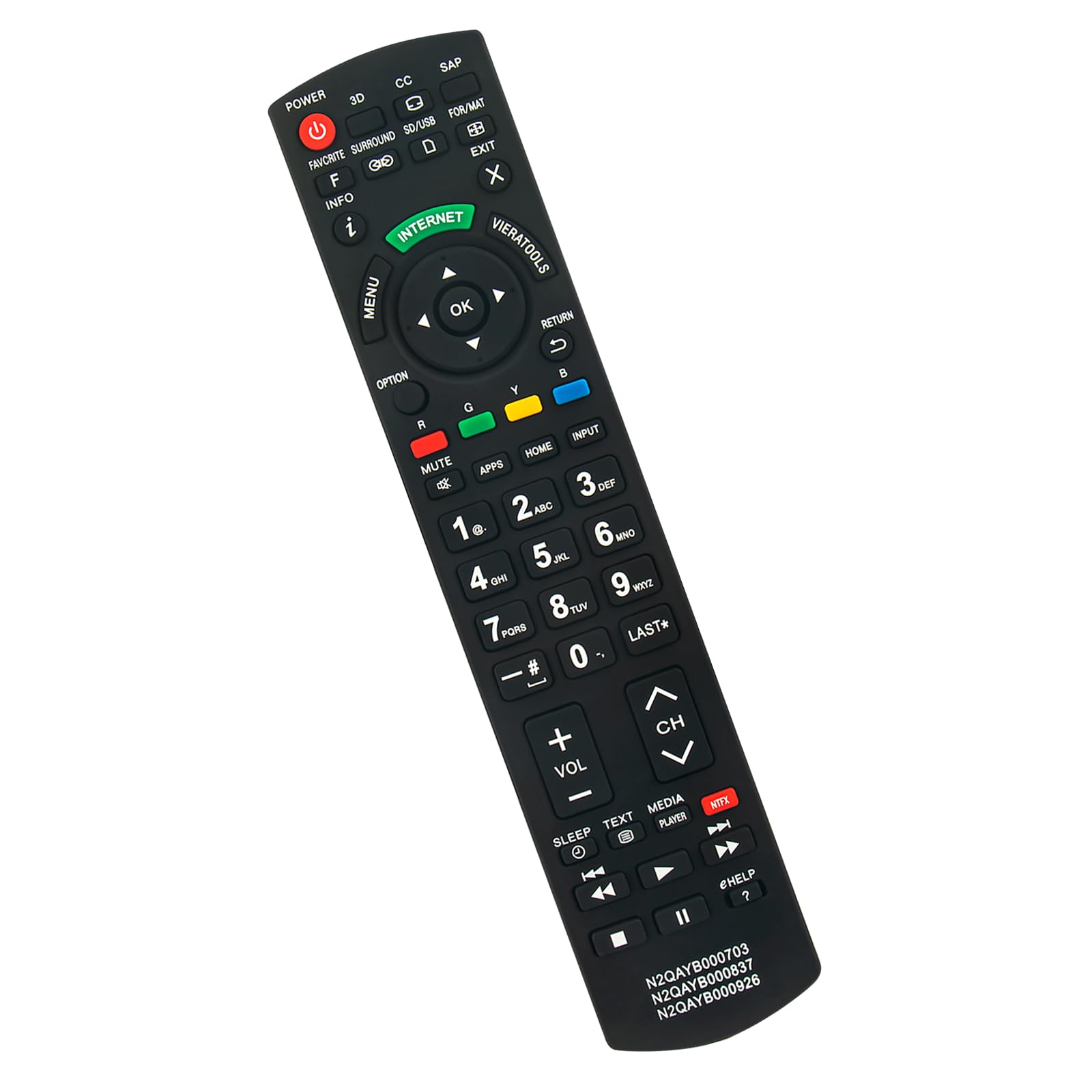 PanasonicBD用リモコンN2QBYB000037 N2QAYB001037 概要 - リモコン | 消耗品・別売品 | Panasonic