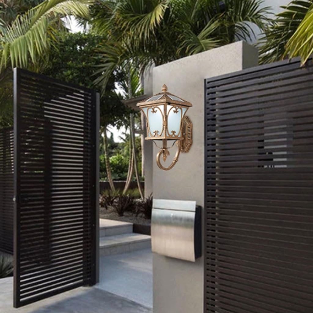 NEBE Apliques Pared Exterior Luz Solar Al Aire Libre Casera del Jardín De La Patio Chalet Pared Aplique Candil Exterior
