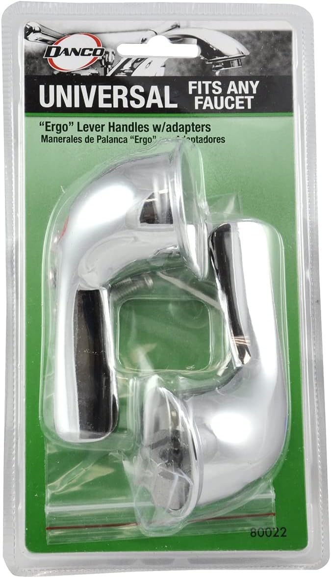 Universal Chrome Lever Faucet Handles for Sink and Tub