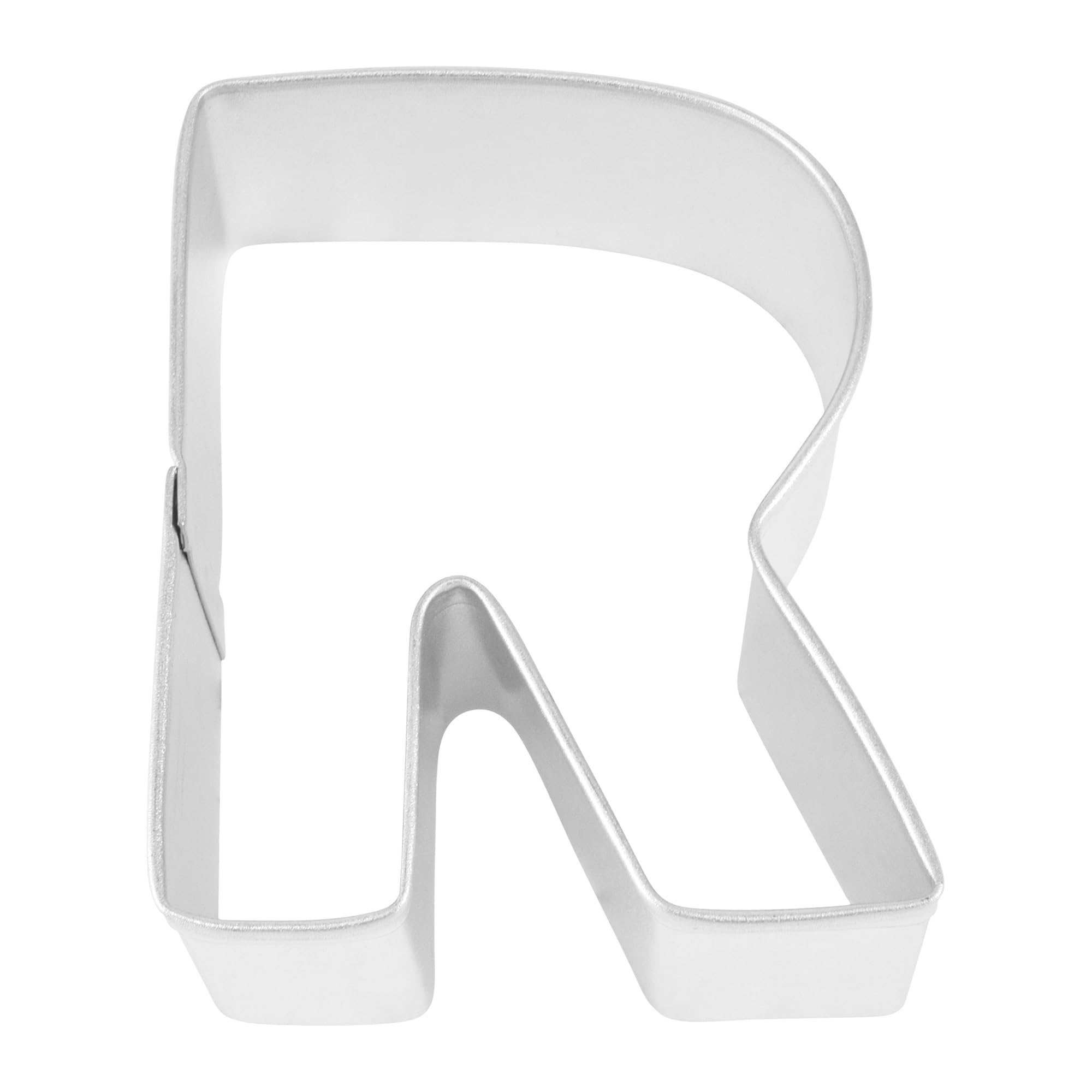 R&M Letter R Cookie Cutter in Durable, Economical, Tinplated Steel