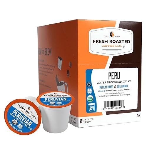 Miniatura 133 de Fresh Roasted Coffee, Crema Brûlée, cápsulas de café saborizadas, compatible con K-Cup, 24