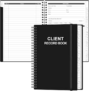 Client Record Book for Hair Stylists and Salons