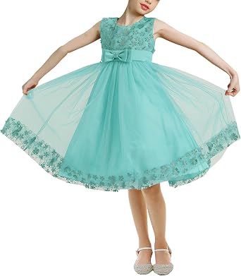 Girls Easter Spring Sequin Sleeveless Mesh Rainbow Dress Birthday Bridesmaid Gown Summer Clothes for Wedding Party
